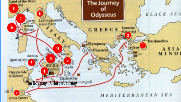 the odyssey hero's journey summary
