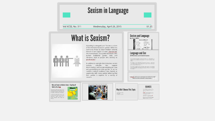 Sexism In Language By Janee Collins