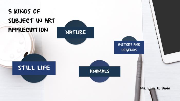 5 Kinds of Subject in Art Appreciation by Ella Dioso on Prezi