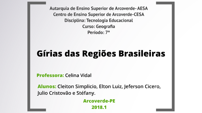 Gírias. Linguagem e cultura: Gírias - Brasil Escola