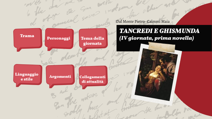 Tancredi E Ghismunda By Maia Caimmi