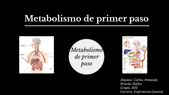 Metabolismo de primer paso by CARLOS ARMANDO BRISENO VALDEZ on Prezi