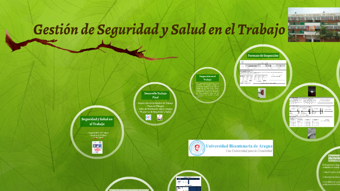 Gestión de Seguridad y Salud en el Trabajo by Ma Yajaira Reyna on Prezi