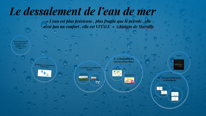Le dessalement de l’eau de mer by BARDIN Aurelie on Prezi