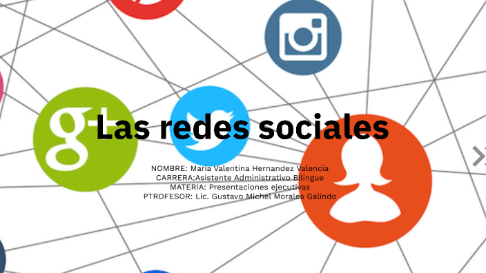 Las redes sociales by valentina hernandez on Prezi