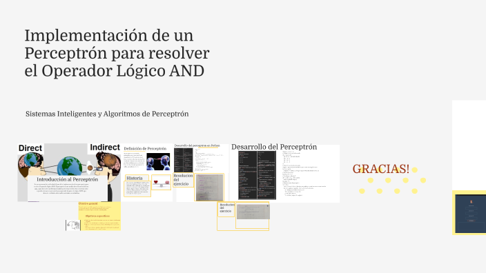 Implementación de un Perceptrón para resolver el Operador Lógico AND by ...