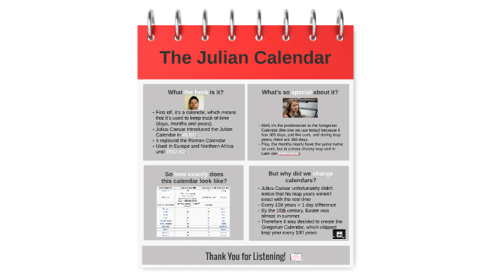 The Julian Calendar by on Prezi