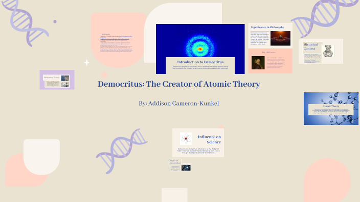 Democritus: The Creator of Atomic Theory by cameron megan on Prezi