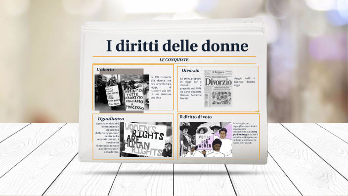 i diritti delle donne by Chiara Comignani on Prezi