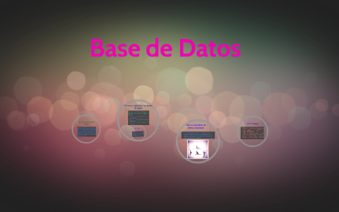 Base de Datos by yovanna cuya on Prezi
