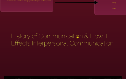History of communication by miranda broadhead on Prezi