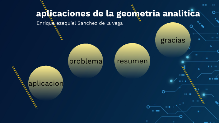 Aplicaciones De La Geometria Analitica By Enirque Sanchez On Prezi