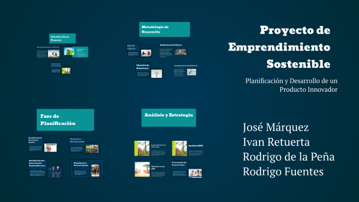 Proyecto de Emprendimiento Sostenible by Jose Marquez on Prezi
