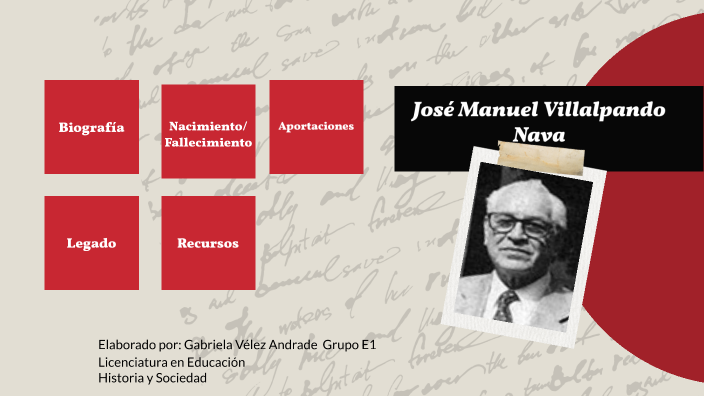 Biografía de José Manuel Villalpando Nava by gaby velez on Prezi