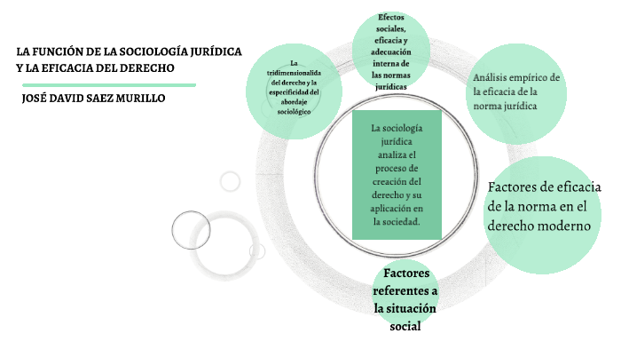 LA FUNCIÓN DE LA SOCIOLOGÍA JURÍDICA Y LA EFICACIA DEL DERECHO by Jose