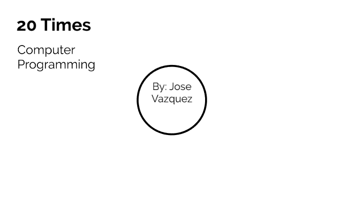 20 Time Project by Jose Vazquez on Prezi