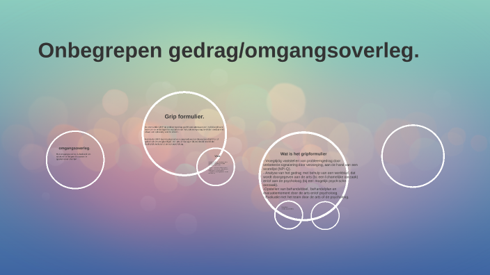 Onbegrepen Gedrag By Maaike Harms On Prezi