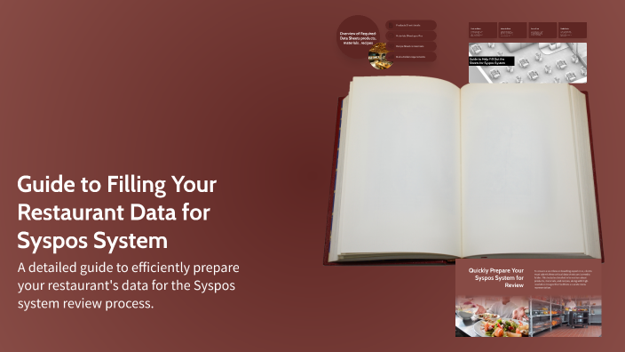 Syspos Guide to Filling Your Restaurant Data for Syspos System by Mira El ...