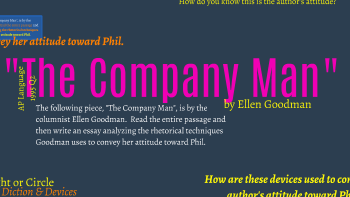 the company man ellen goodman