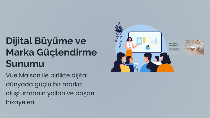 Dijital Büyüme ve Marka Güçlendirme Sunumu by Vue Maison on Prezi