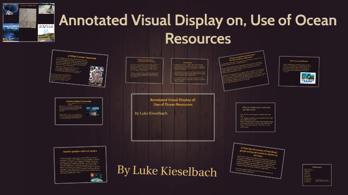 how to make an annotated visual display