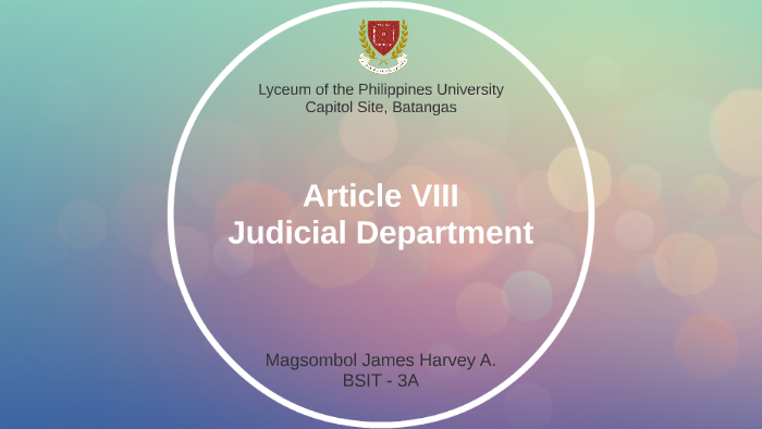 Roles and responsibilities of the philippine judiciary ppt