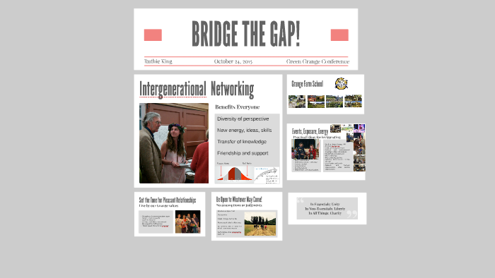 BRIDGE THE GAP! by on Prezi