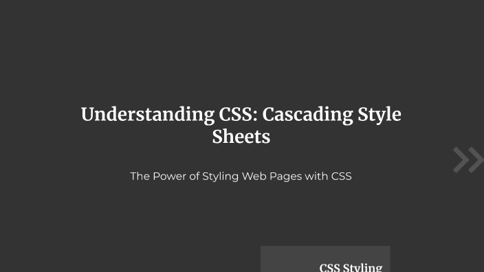 Understanding CSS: Cascading Style Sheets by Julia Polanowska on Prezi