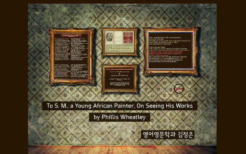 In to s.m., a young african painter what is the speaker's underlying assumption about inspiration image