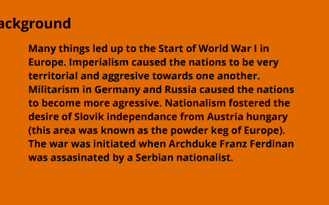 THe United States in World War I by Devon McCaffrey on Prezi