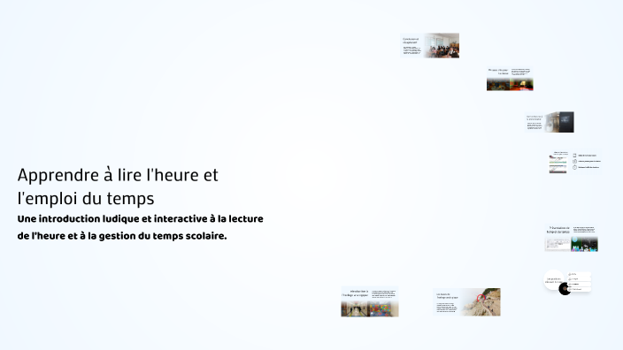 Apprendre à lire l'heure et l'emploi du temps by Ahmed Sabry on Prezi