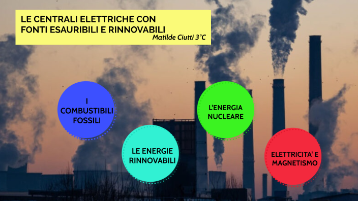 LE CENTRALI ELETTRICHE CON FONTI ESAURIBILI E RINNOVABILI By Matilde le-centrali-elettriche-con-fonti-esauribili-e-rinnovabili-by-matilde