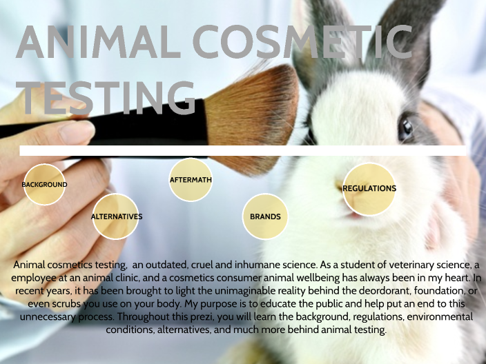 Animal Cosmetics Testing by Angelina C