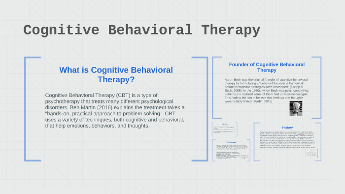 Cognitive Behavioral Therapy by Magen Rhoden on Prezi