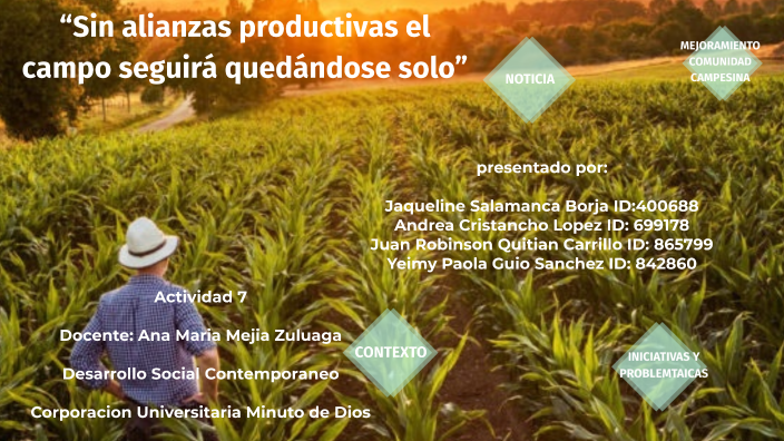 “Sin alianzas productivas el campo seguirá quedándose solo” by ...