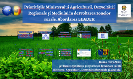 PrioritÄƒÈ›ile Ministerului Agriculturii DezvoltÄƒrii Regionale È™i Mediului Abordarea Leader By Ion Pinzari On Prezi Next