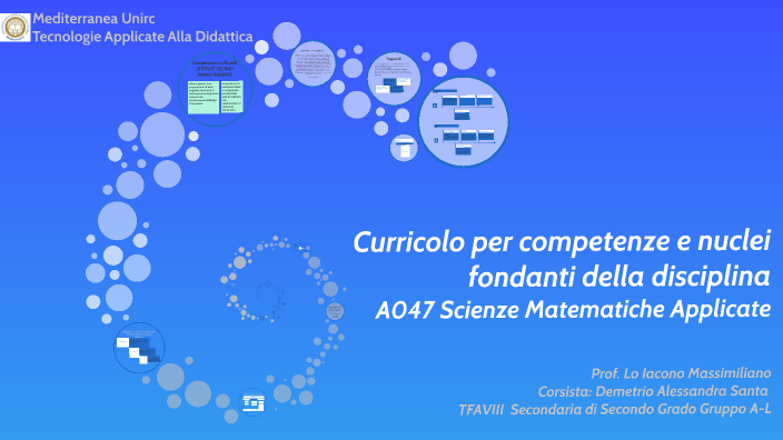 Curricolo per competenze e nuclei fondanti della disciplina by Santina ...