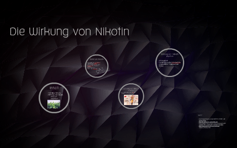 Die Wirkung von Nikotin by Natalie Bkc