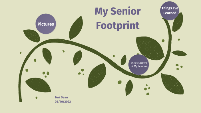 senior footprint essay