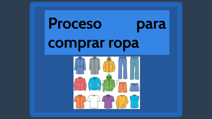 Proceso para comprar ropa by Michale Rosest