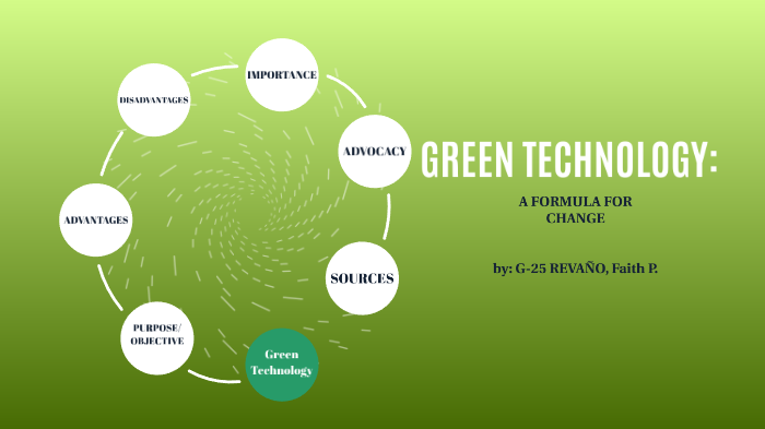 Green Technology By Faith Revano