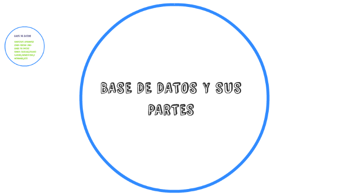 BASE DE DATOS Y SUS PARTES by josue jimenez martinez on Prezi