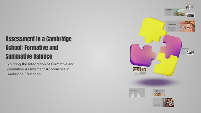 Assessment in a Cambridge School: Formative and Summative Balance by ...
