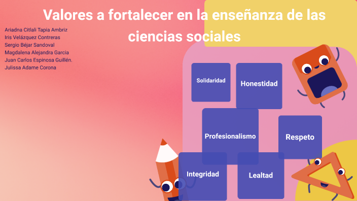 Valores a fortalecer en la enseñanza de las ciencias sociales by sergio ...