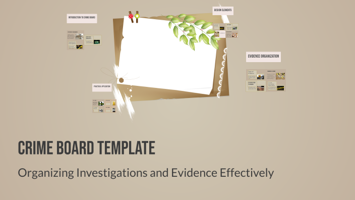 Crime Board Template by Mia Rosario on Prezi