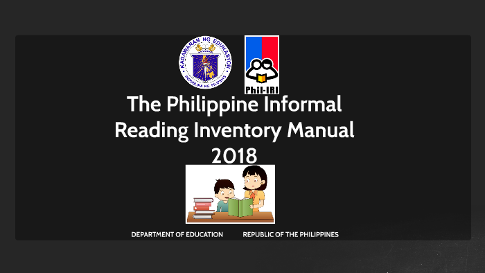 The Philippine Informal Reading Inventory Manual 2018 By Dave Gales On ...