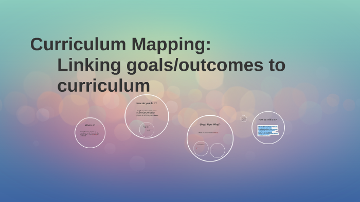 Curriculum Mapping: by Karey JAmes on Prezi