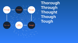 Thorough Through Thought Though Tough By Kevin E Peetu Yamanaka E Skytta