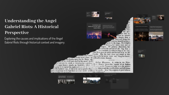 Understanding the Angel Gabriel Riots: A Historical Perspective by ...