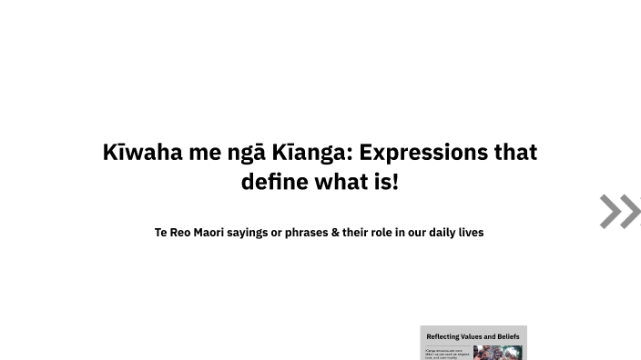 Kewa Language Kīwaha, Kīanga: Expressions of What Is! by danny tauroa on Prezi